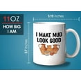 thumbnail image 6 of Pottery Maker Mug White 11oz - Make Mud Look Good - Maker Clay Artist Ceramics Hobby, 6 of 7