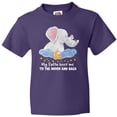 thumbnail image 3 of Inktastic My Safta Loves me to the Moon and Back Elephant Family Youth T-Shirt, 3 of 5