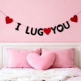 thumbnail image 5 of Felt Heart Valentine’S Day Garland Banner,Valentines Day Heart Decorations,Valentines Banner,Valentines Day Heart Felt Decor For Wedding Anniversary Birthday Home Valentine Party Decor,(H,98.43 in), 5 of 8