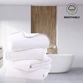 thumbnail image 3 of Juego de toallas de baño Cosy Family de microfibra, 4 unidades, color blanco, 70 x 140 cm, 3 of 7