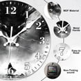 thumbnail image 2 of Wall Clocks Battery Operated, Mid Century Atomic Black Cat Silent Non Ticking Decorative Indoor Outdoor Wall Clocks for Living Room Kitchen Bedroom Bathroom 12", 2 of 6