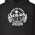 thumbnail image 3 of Inktastic Senior Class of 2026 in White with Graduation Cap Adult Hoodie Sweatshirt, 3 of 4