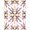 Pink Ivory Gold, Pattern 10, variant on ODIKA 8'x10' Washable Area Rug Non-Slip Chair-Friendly Mat Japanese Cherry Concentric Border Petal Tufted Chinese Asian for Dining Room, Large Office, Lounge