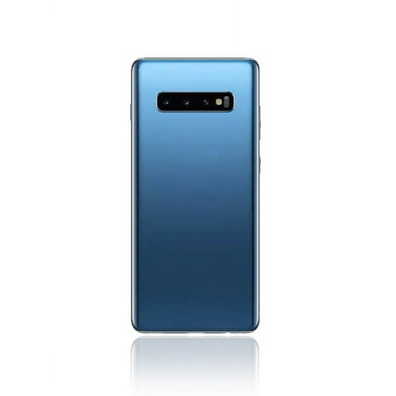 Replacement Back Cover With Camera Lens Compatible For Samsung Galaxy S10 Plus (Service Pack) (Prism Blue)