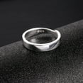 thumbnail image 7 of Lancharmed Women's Rings Silver Plated Rings 4Mm Wide Adjustable Thumb Rings for Women Size 6-10 30Th Birthday Gifts for Women, 7 of 7