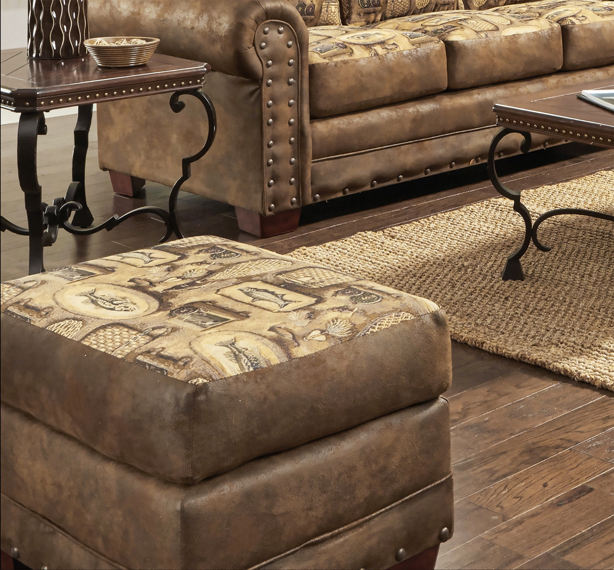 American Furniture Classics Model 8500-80 River Bend Ottoman