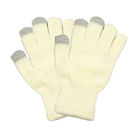 

Toma 1 Pair Women Girls Winter Gloves Knitting Craft Hand Cover Stylish Keeping-warm Comfortable Knitted Touchscreen Glove