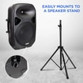 thumbnail image 4 of LyxPro 15 Inch Active PA Rechargeable Battery Speaker System, Bluetooth, MP3, USB, SD Card Slot, Foldable Carry Handle, Easy Carry Wheels-SPA-15 BAT, 4 of 5