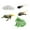 style B, variant on montessori Cycle Figurines Playset Frogs Life Cycle Model for Preschool Children style A