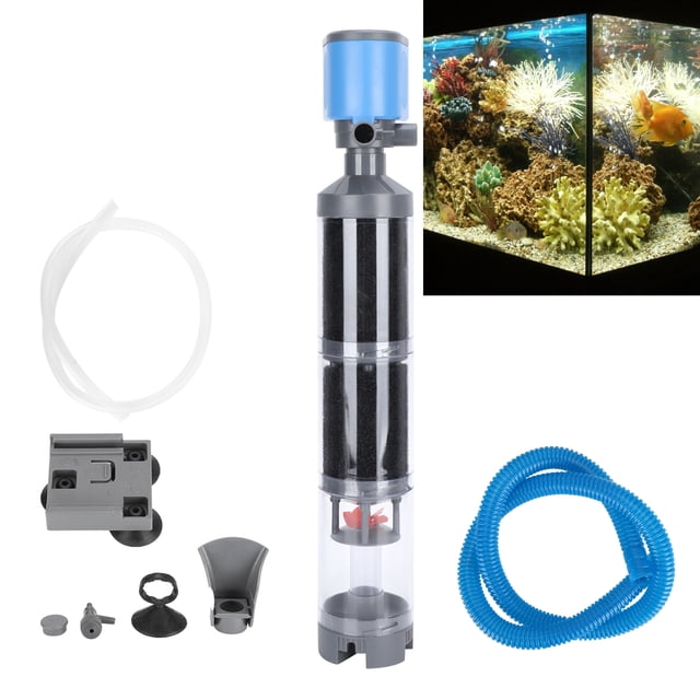 Fish Tank 3-Stage Filter, Aquarium Filter, Plastic Aquarium Accessory for Water Circulation Filter EU Plug,US Plug