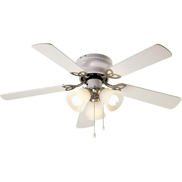 Maria 42" Ceiling Fan with LED Light - White