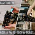 thumbnail image 2 of 40 Oz Tumbler with Handle and Silicone Straws,Coffee Insulated Tumbler with Handle,40 Oz Cute Black Sunflower Water Bottles,Travel Mug with Handle, 2 of 6