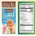 Edward & Sons Lets Do, Cones Ice Cream Waffle Gluten Free, 1.2 Ounce