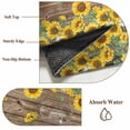 thumbnail image 6 of 6'x9' Area Rugs, Sunflower Indoor Outdoor Area Rug for Living Room Bedroom, Brown Wood Grain Rustic Farmhouse Bee Washable Bathroom Rugs Kitchen Floor Carpet Mats Home Decor Aesthetic, 6 of 8