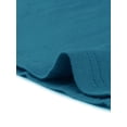 thumbnail image 5 of Vestido de salón para mujeres INSPIRE CHIC, camisones de noche, pijamas de color sólido, cuellos redondos, batas de noche en azul pavo real, 5 of 5