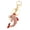 Pink, variant on Keychain Sparkling Rhinestones Dolphin Charm Wearing Crown Key Chain Decorative Wallet Backpack Car Key Holder Bag Accessories