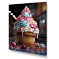 thumbnail image 2 of Designart "Chuckling Portrait At A Cupcake Carnival I" Pop Art Wall Art Living Room, 2 of 7