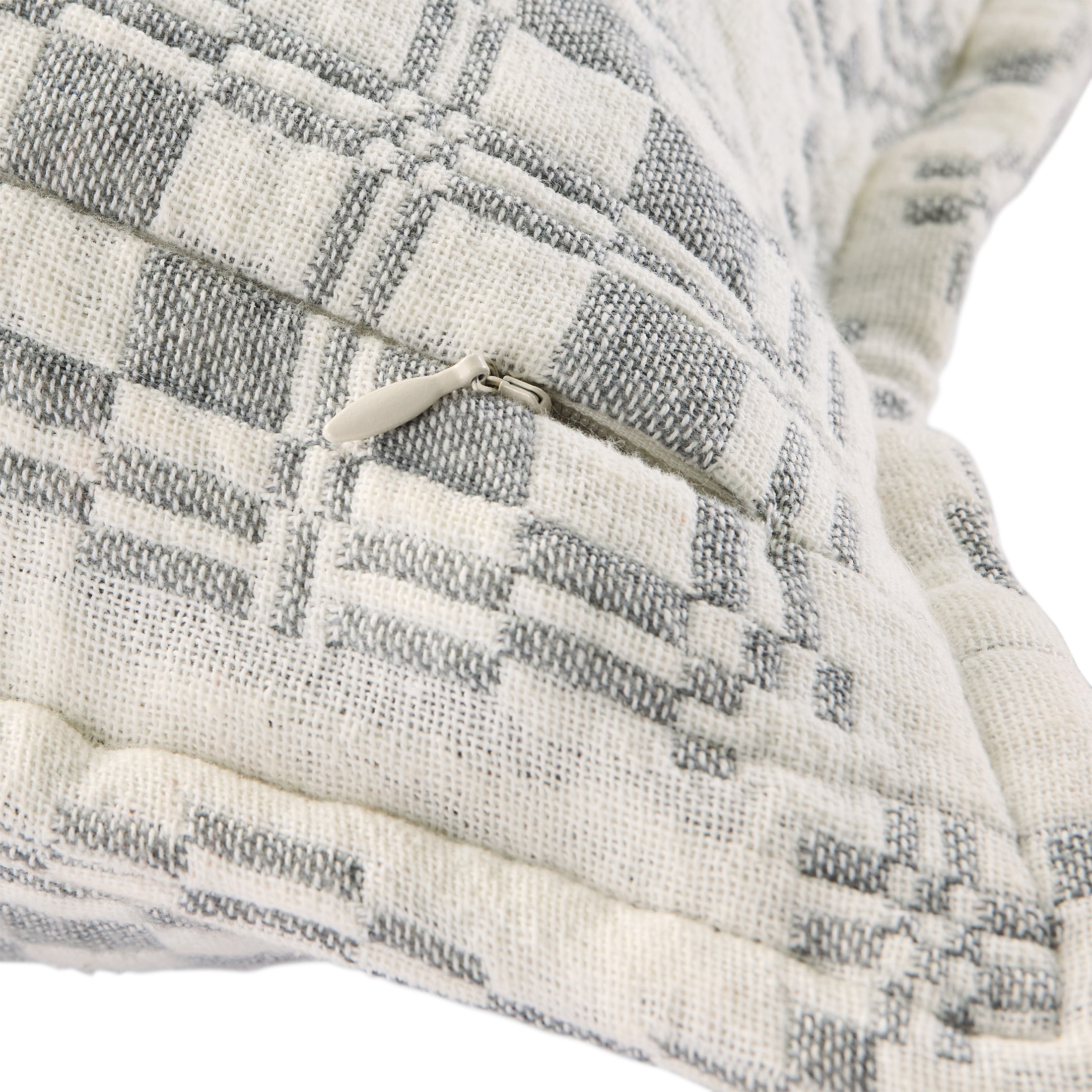 Better Homes & Gardens 20x20 Inch Welsh Check Grey Flannel Pillow Cover