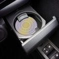 thumbnail image 3 of POGLIP Yellow and Grey Mandala Gradient Art Set of 4 Car Coaster for Drinks, Absorbent Ceramic Stone Coasters Cup Mat with Cork Base for Home Kitchen Room Coffee Table Bar Decor, 3 of 4