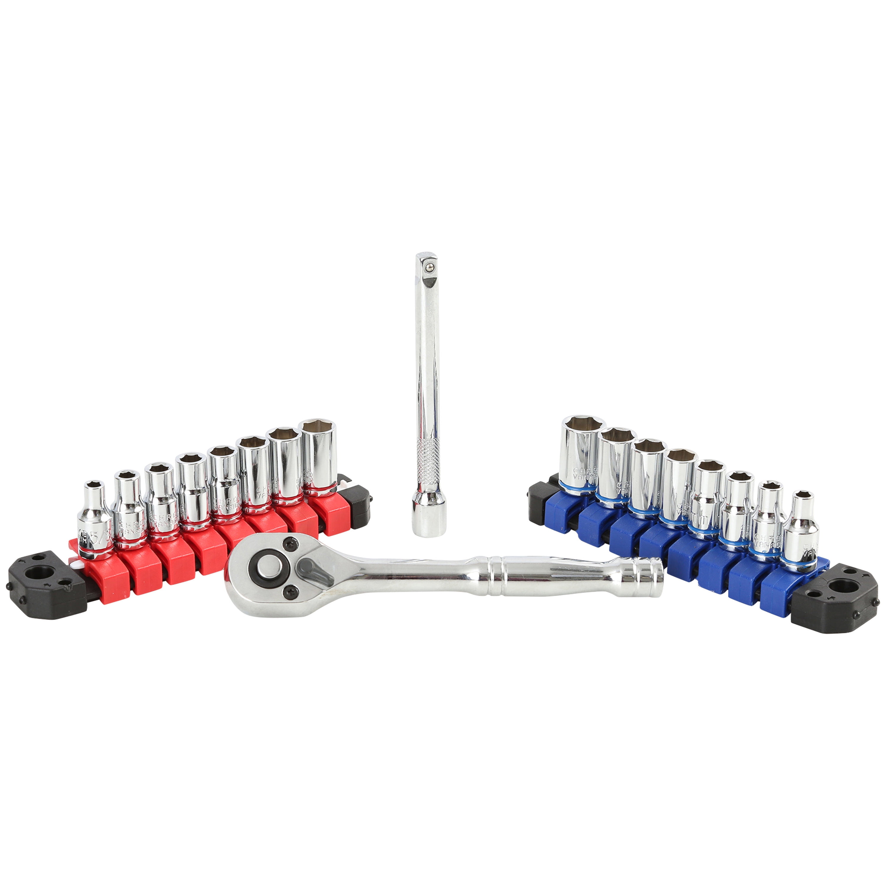 Hyper Tough 20-Piece 1/4-Inch Drive Ratchet and Socket Set - Walmart.com - Walmart.com