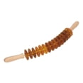 thumbnail image 1 of Masajeador de punto de gatillo de 15 rodillos de mano, varilla de masaje de drenaje linfático para relajación muscular, para fascia y celulitis, color amarillo, 1 of 5