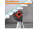 thumbnail image 4 of Nivel Láser Automático 4d Vertical 360° 16 Hilos Con Soporte Xtellar negro, 4 of 4