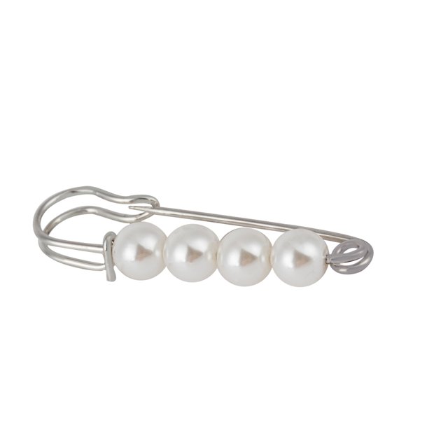 Broche de perlas Bulk Faux Pearl Pins Brooch Conjunto con multicolor Moda Bufanda Mantiga Joyas para manualidades para el cabello Ropa Paquete blanco de 3 Scienceny AP004739-01