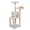 White, variant on PETMAKER 3-Tier Cat Tree with Napping Perches and Scratching Posts (Brown)