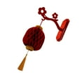 thumbnail image 4 of S SERENABLE Chinese New Year Felt Lantern Red Honeycomb Ball Hanging Lantern Paper Traditional Lantern Pendant for Party, Home Restaurant Oval, 4 of 8
