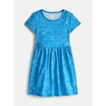 thumbnail image 2 of Wonder Nation Little Girls and Big Girls Play Dress with Short Sleeves, 2 Pack, Sizes XS-XXL, 2 of 3