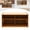 Walnut, 77cm, variant on ToppiJoy Small Pantry Cabinet, Wall Sideboard with Glass Doors, Cupboard Food Pantry Cabinet for Kitchen, Living Room (Log Color, 80cm)
