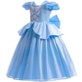 thumbnail image 5 of Vestido de princesa Bella, Rapunzel, Cenicienta para niñas, disfraz de Cosplay para niños, La Bella y la Bestia, traje de fiesta de carnaval, cumpleaños y Navidad para niños, 5 of 5