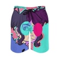 thumbnail image 2 of Gorillaz Men's Swim Trunks Board Shorts Drawstring Elastic Waist Quick Dry Swimsuits Beach Shorts with Pockets XL, 2 of 8