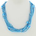 thumbnail image 4 of GlassOfVenice Murano Glass Alessia Necklace - Aqua Blue, 4 of 7