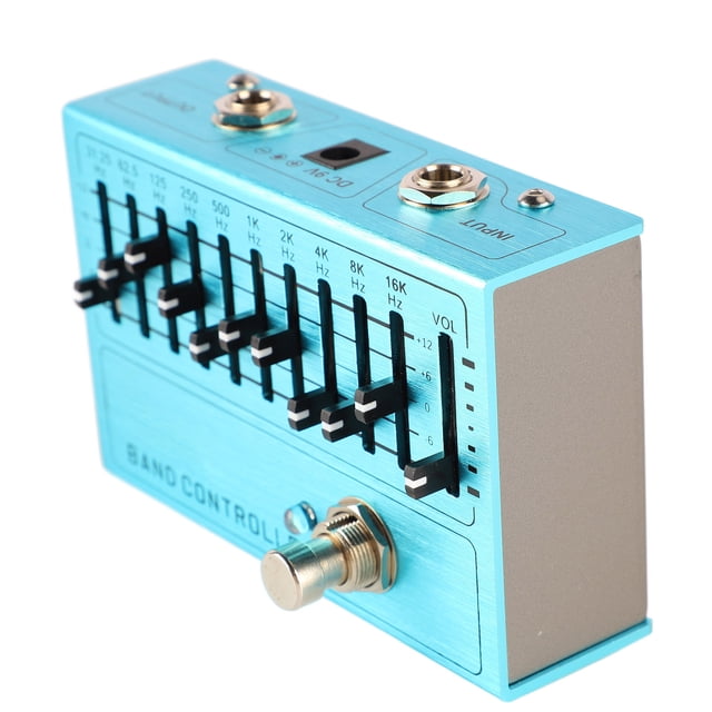 Controlador de banda de instrumentos Preamplificador de tono de guitarra Ecualizador de 10 bandas Salida independiente Ajuste de volumen Amplificador