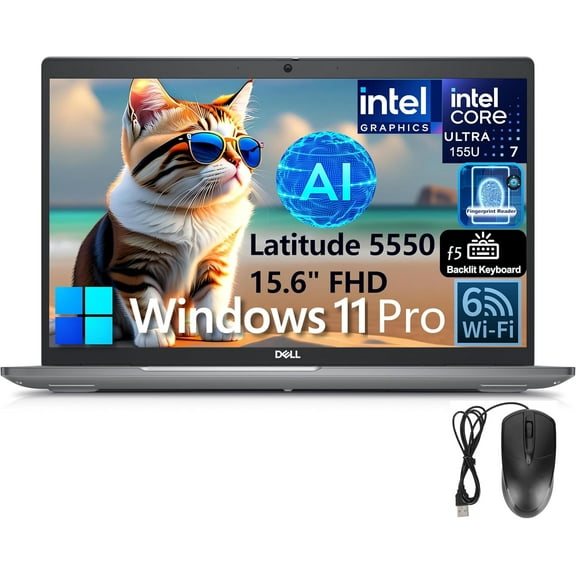 Dell Inspiron 15 3000 3520 Laptop for Business Students, Microsoft Office Lifetime License & Windows 11 Pro, 15.6" FHD, 16GB RAM, 1TB SSD, Intel Core i3-1215U, W-iFi, Intel UHD Graphics