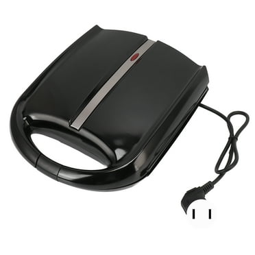 Stainless Steel & ABS Design for Effortless Cleaning, Perfect for Home & Cafe, US 110V Plug High-Power 1400W Electric Sandwich Grill