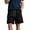 Black, variant on Mens Loose Shorts Summer Fashion Outdoor Casual Lightweight Wide Leg Elastic Drawstring Solid Breathable Holiday Fishing Daily Versatile Plus Size Bermuda Shorts for Men