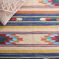 thumbnail image 5 of SAFAVIEH Cotton Kilim Kilim Southwestern Cotton Area Rug, Blue/Ivory, 5' x 8', 5 of 10