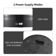 thumbnail image 4 of Turntable 30CM/11.8in Motorized Rotating Display Stand with RGB Light Display Base 360Rotatable Electric Potography Turntable for Products Display Live Video Show 60kg Load, 4 of 7