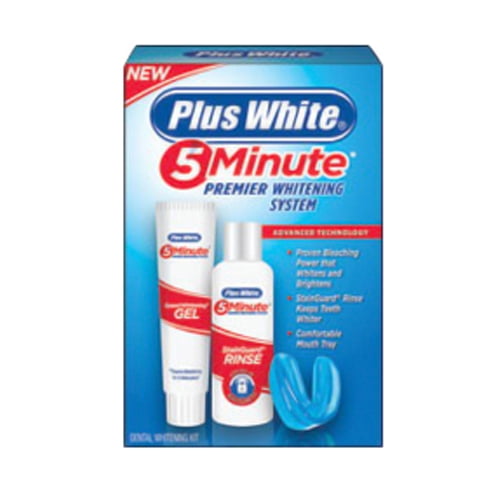 plus white 5 minute dental whitening kit