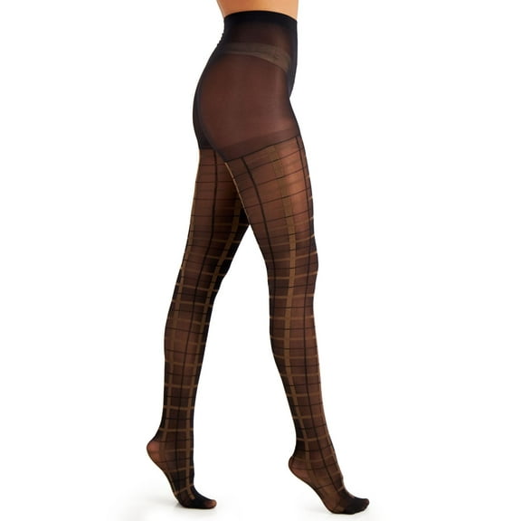 INC International Concepts Womens Plaid Tights