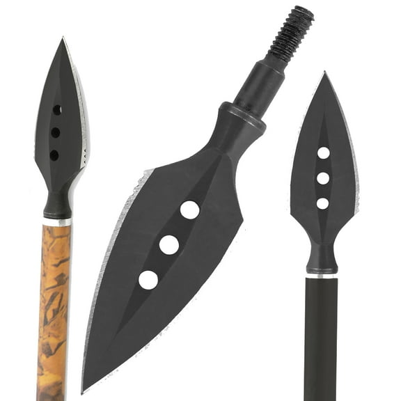 SHARROW Traditional Broadheads Screw Tip Point Arrowhead Archery Crossbow Arrows Hunting