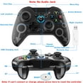 thumbnail image 4 of UHM X360 Controller Wireless for Xbox 360/Xbox 360 Slim,2.4GHz Gamepad Remote Joystick Wireless PC Gaming Controller for PC Windows 10/8/7 with Receiver,Gray (NOT for Xbox/Xbox One), 4 of 7