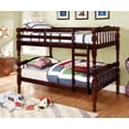 thumbnail image 2 of Furniture of America Maren Wood Bunk Bed, Twin/Twin, Dark Walnut, 2 of 2
