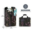 thumbnail image 2 of Yayeee Freestanding Laundry Hamper with Handle Collapsible Large Storage Basket for Clothes, Dark Gothic Floral, 2 of 7