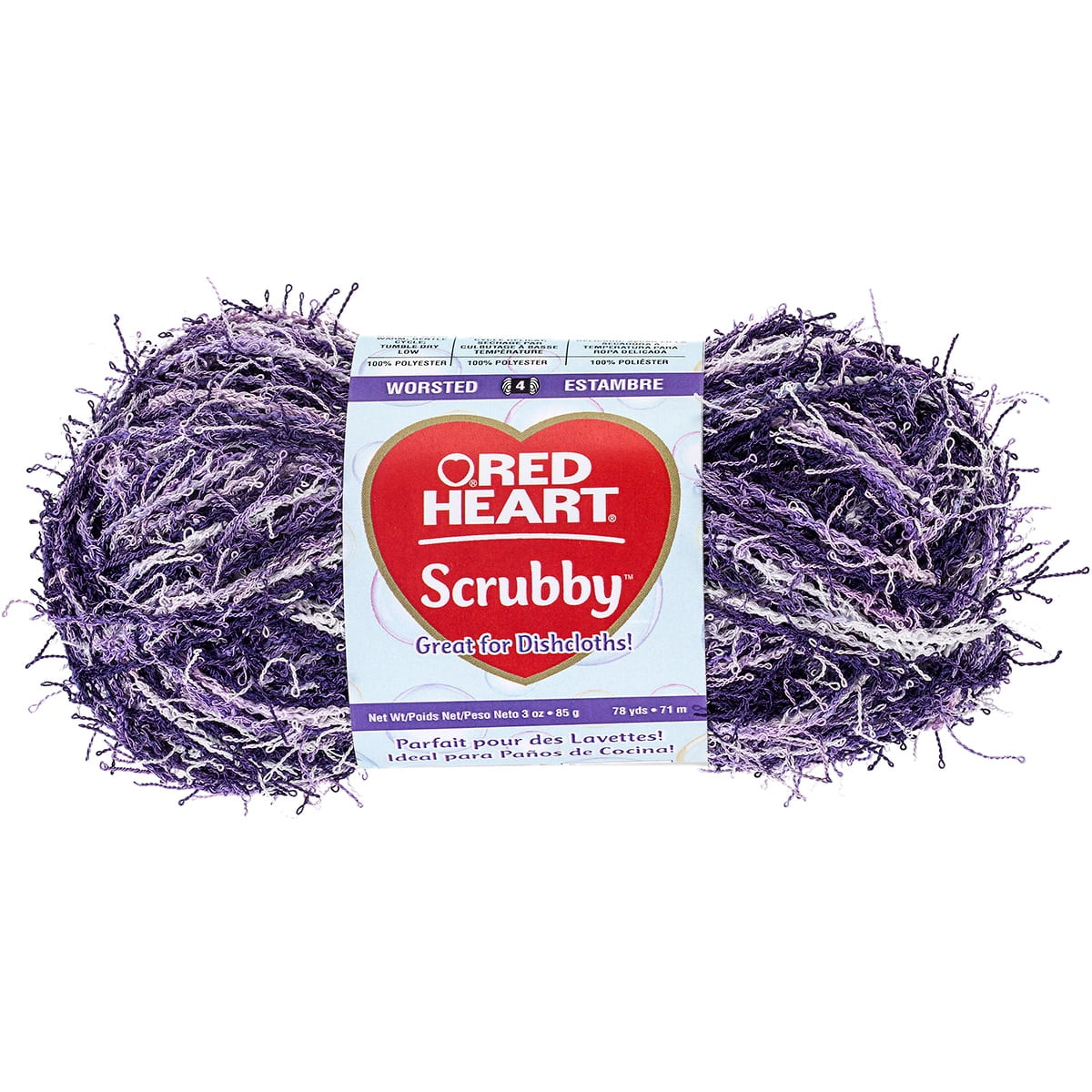Red Heart Yarn Black Scrubby Yarn (4 - Medium), Free Shipping at