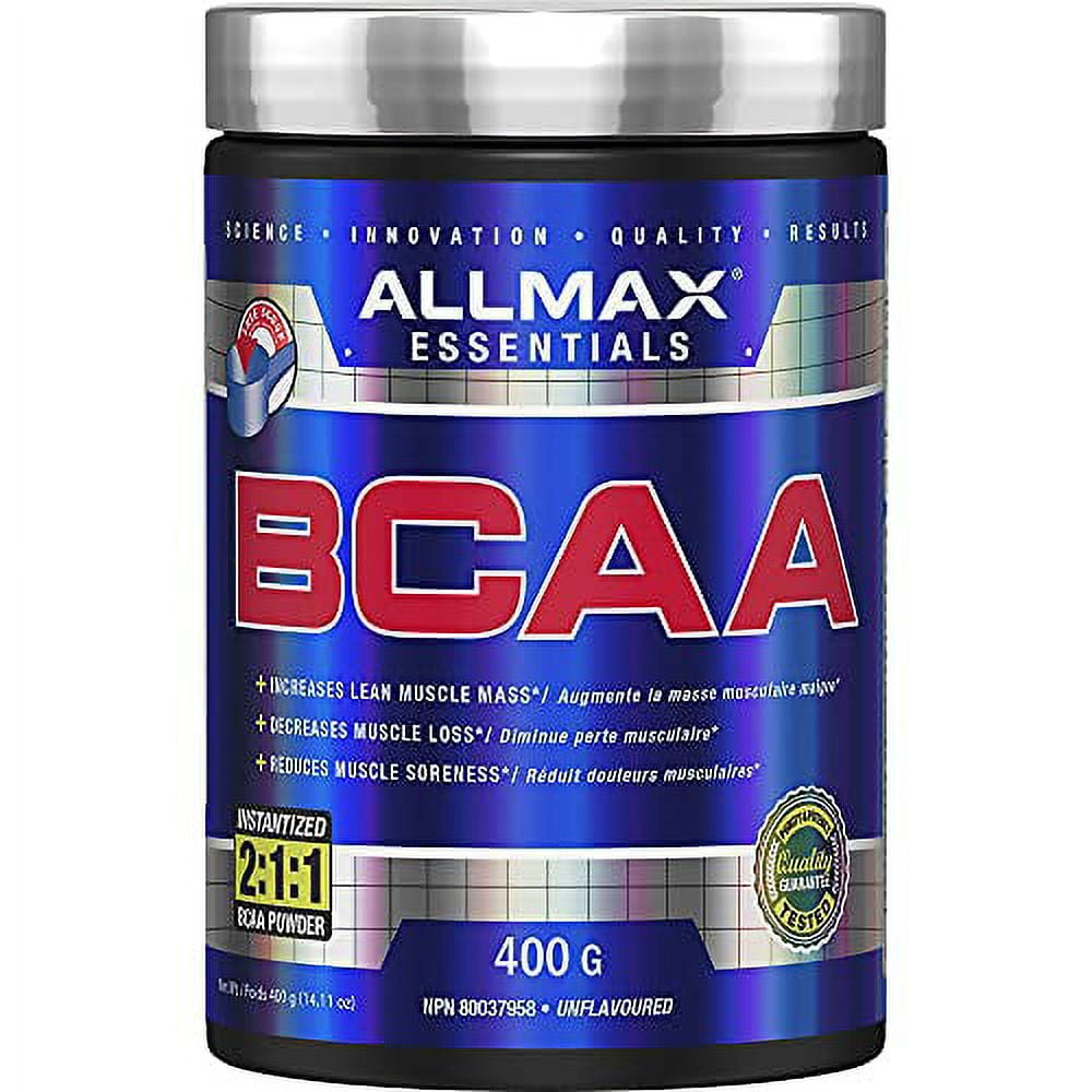 ALLMAX Nutrition ALLMAX Nutrition - BCAA 2:1:1-100% Pure Pharmaceutical Grade - Micronized Branched Chain Amino Acids - Gluten-Free, 400 Gram