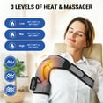 thumbnail image 2 of Heated Shoulder Wrap, Shoulder Heating Pads Massager for Men Women, Electric Cordless Vibration Massage Heated Shoulder Braces with 3 Heating Setting, Left Right Shoulder Massage for Relaxation, 2 of 9