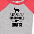 thumbnail image 4 of Inktastic Easily Distracted by Goats Boys or Girls Baby Bodysuit, 4 of 5